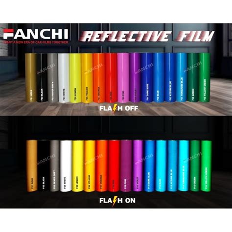 Jual Sticker Scotchlite Fanchi Reflective Series Bahan Cutting Sticker