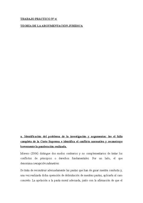 TP4 TAJ aprobado TRABAJO PRÁCTICO N 4 TEORÍA DE LA ARGUMENTACIÓN