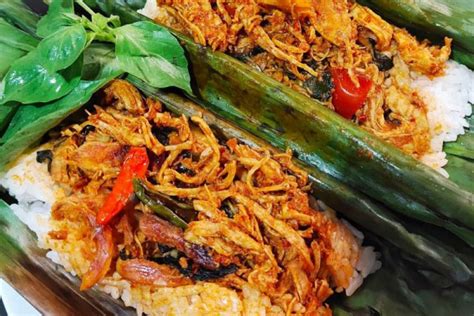 Resep Nasi Bakar Ayam Suwir Kemangi Yang Nikmatnya Juara