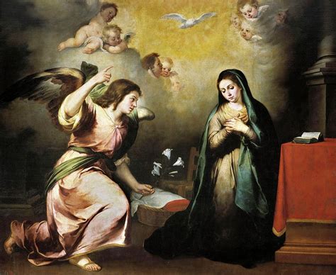 Bartolome Esteban Murillo The Annunciation Ca 1650 Spanish School Oil On Canvas