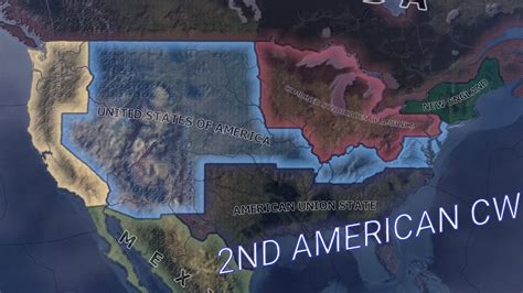 2nd American Civil War Kaiserreich [hoi4 Timelapse] Youtube