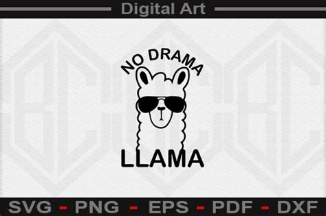 No Drama Llama Svg File Graphic By Digitalart · Creative Fabrica