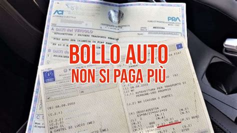 Bollo auto non devi più pagarlo se hai questa macchina puoi festeggiare