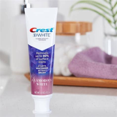 Crest D White Glamorous White Teeth Whitening Toothpaste Oz