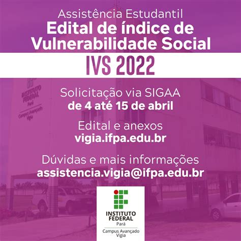 Edital De Ndice De Vulnerabilidade Social Ivs