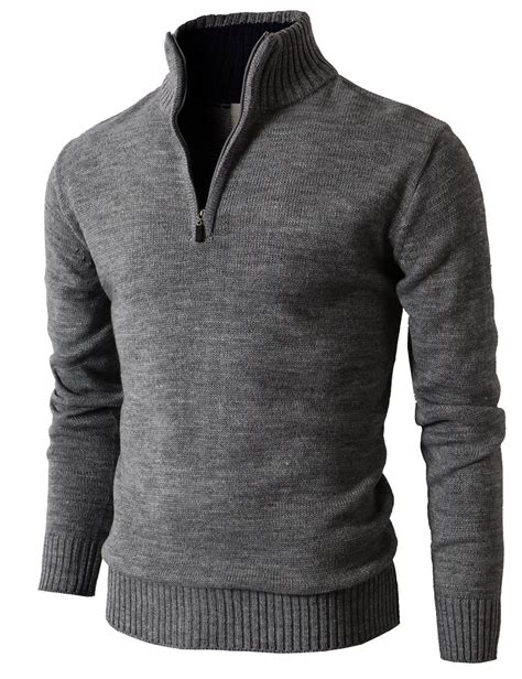 H2h Mens Casual Slim Fit Pullover Sweater