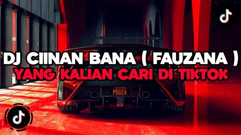 Dj Campuran Tiktok Terbaru Dj Ciinan Bana Fauzana Yang Lagi