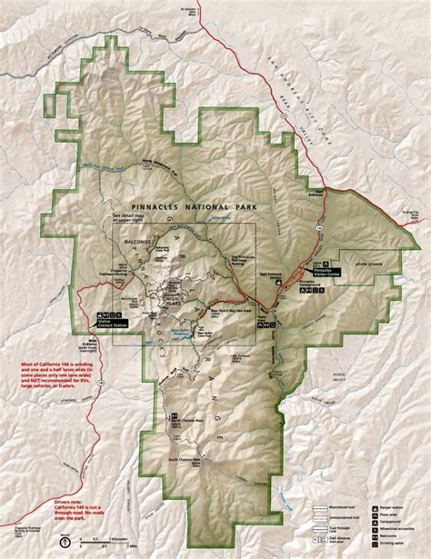 Map of Pinnacles - Park JunkiePark Junkie