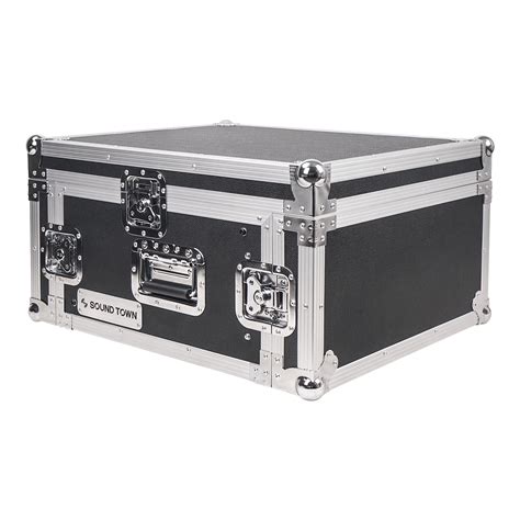 Sound Town U Pa Dj Pro Audio Rack Road Ata Case With U Slant Mixer