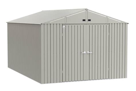 Arrow Elite 10x14 Steel Storage Shed Cool Grey Eg1014cg Free Shipping