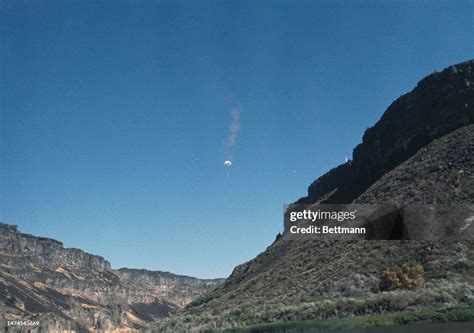 American Stunt Performer Evel Knievel Attempts To Jump The Snake