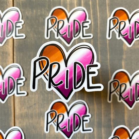 STICKER Pride Lgbtq Lesbian Pride WLW Pride Month Vinyl Etsy