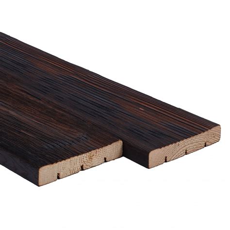 Mm Burnt Siberian Larch Smooth Surface Decking Board