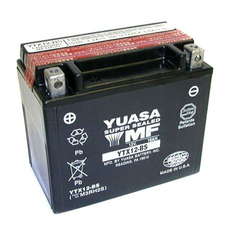 Bater A Yuasa Ytx Bs Agm Abierta Con Pack De Cido Tipo Cido