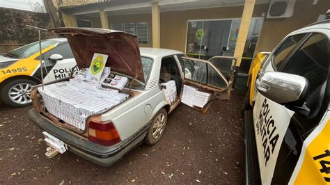 Monza Carregado De Cigarros Apreendido Entre Marechal E Nova Santa Rosa