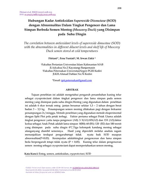 Fitriani Et Al 2022 Judia 2022 Fitriani Et Al Open Access Under