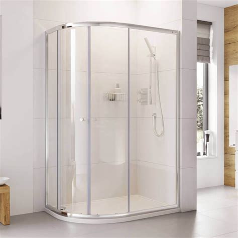 In6 Double Door Offset Quadrant Shower Enclosure 1200 X 800mm In Chrome