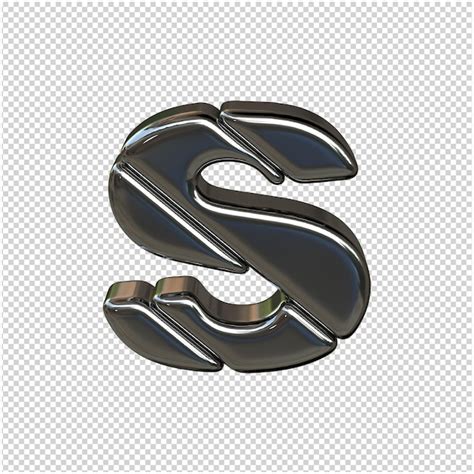 Premium Psd Silver Letter D Rendering