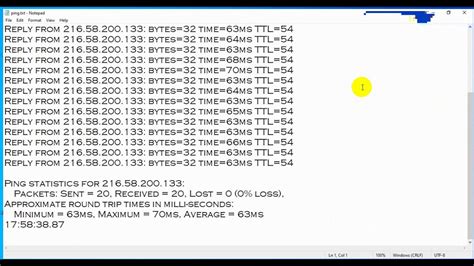 How To Save Ping Status In Notepad With Time Configuration Tips