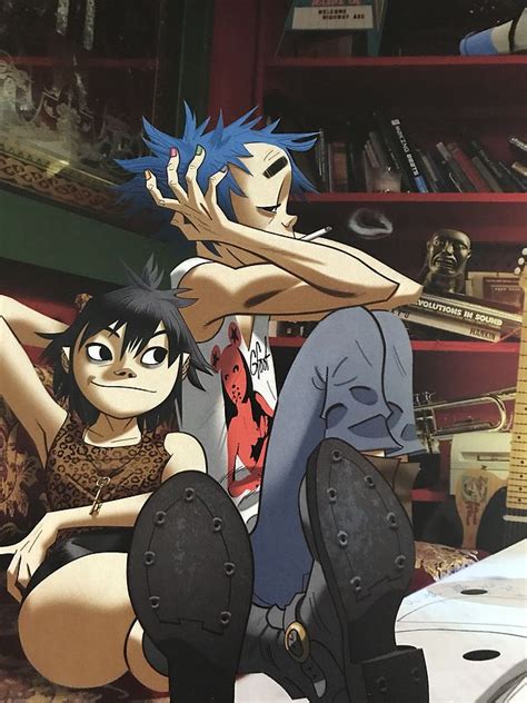 Noodle And 2d Gorillaz Humanz Artbook Arte De Gorillaz Imagenes