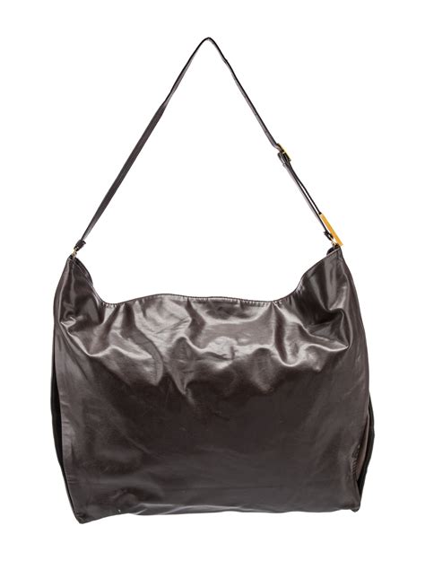 Stella McCartney Vegetarian Leather Hobo Bag Brown Hobos Handbags