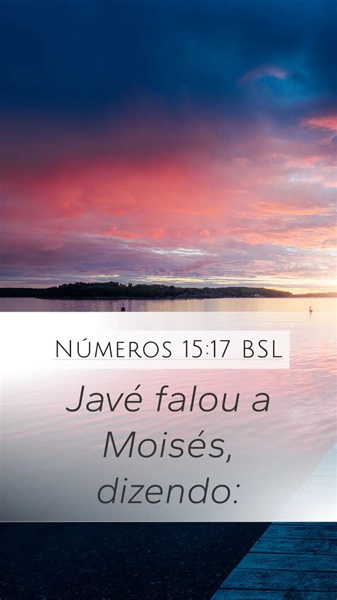 Números 15 17 BSL Mobile Phone Wallpaper Javé falou a Moisés