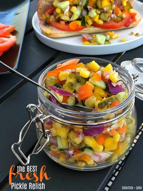 The Best Fresh Pickle Veggie Relish Perfect For Summer Bbqs