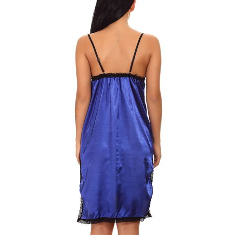 Sexy Lingerie Women Silk Satin Lace Robe Dress Babydoll Nightgown Sleepwear US EBay