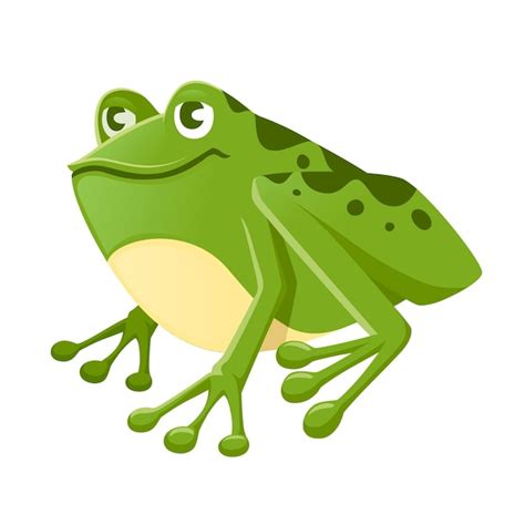 Premium Vector Sad Frog Sitting With Unhappy Face Funny Clip