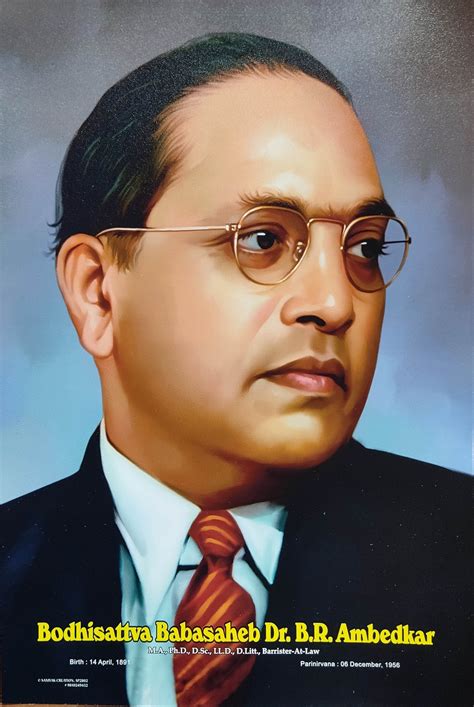 Dr Babasaheb Ambedkar Painting Poster Pack Of 2 Tathagat Live