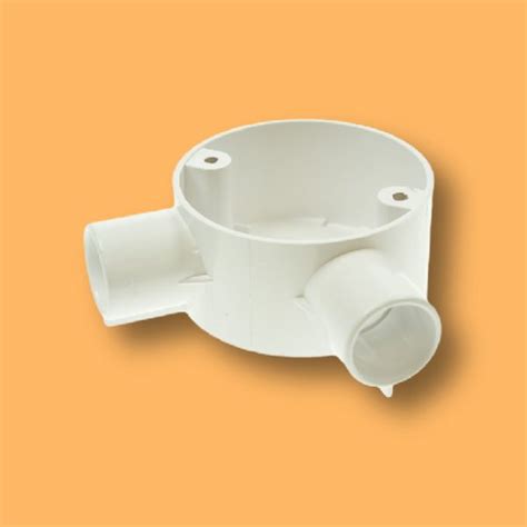 25mm Pvc Angle Conduit Box White