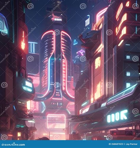 Cyberpunk Beautiful Highly Detailed Futuristic Hyper Realistic City