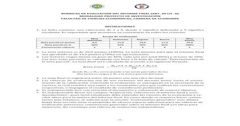 RÚbricas De EvaluaciÓn Del Informe Final · Pdf File3 RÚbricas De EvaluaciÓn Del Informe Final