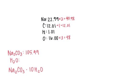 SOLVED Determine The Mass Percent Of Anhydrous Sodium Carbonate