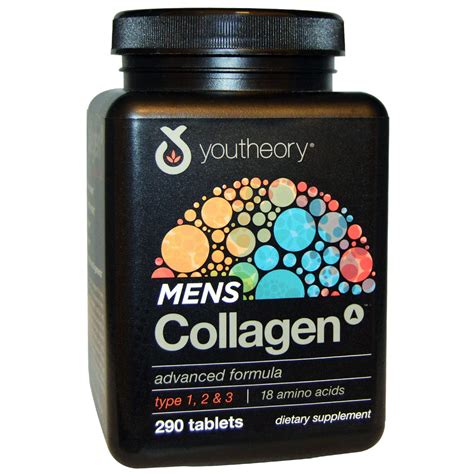 Youtheory Mens Collagen Advanced Formula 290 Tablets