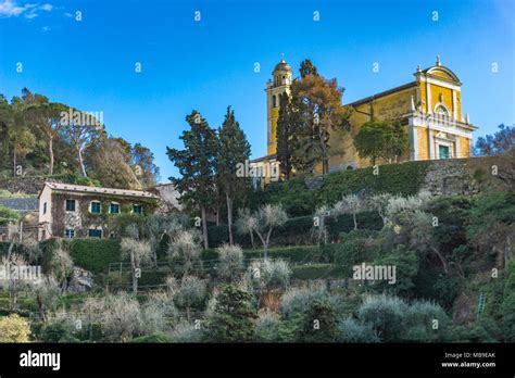 View At Church Of San Giorgio In Portofino Italy Stock Photo Alamy