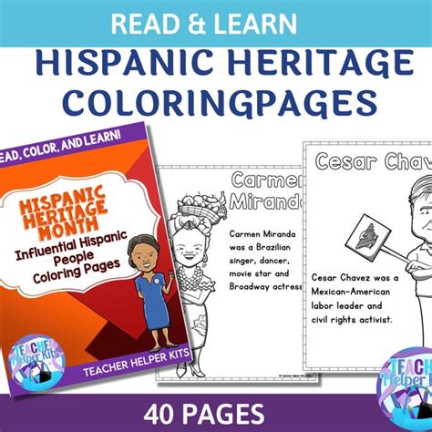 Hispanic Heritage Coloring Sheets Etsy