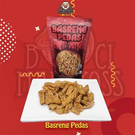 Jual Basreng Pedas Murah Halal Enak Lezat Baso Goreng Kekinian Snack