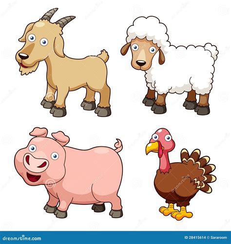 Farm Animals Cartoon Vector Illustration | CartoonDealer.com #28415614