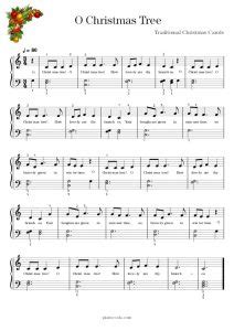 O Christmas Tree Piano Sheet Music - Pianocoda