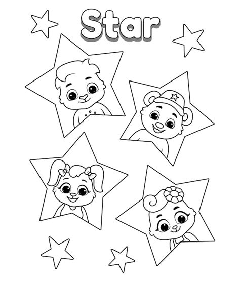 Estrella Sencilla Para Colorear Imprimir E Dibujar Coloringonlycom