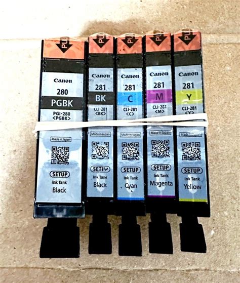 Genuine Canon Pgi 280 Cli 281 Ink Cartridge B C M Y New Setup For Ts8320 Tr7520 660685174283 Ebay