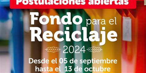 Quedan pocos días para postular al Fondo para el Reciclaje FPR 2024