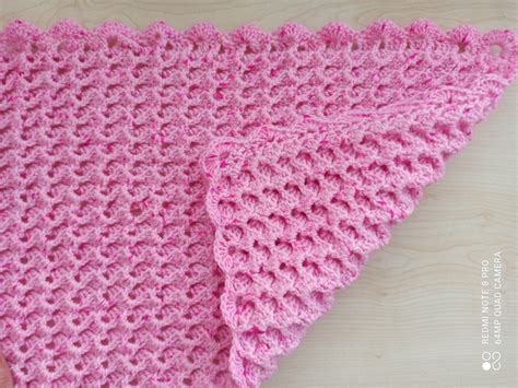 Crochet 1 Row Repeat 3D Baby Blanket Written Pattern Crochet Etsy