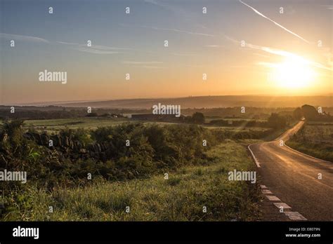 Peak District At Sunrise Stock Photo Alamy