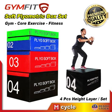 Gymfit Soft Plyo Box Set Foam Plyometric Jump Box Fitness Crossfit