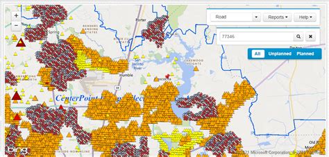 Centerpoint Outage Map