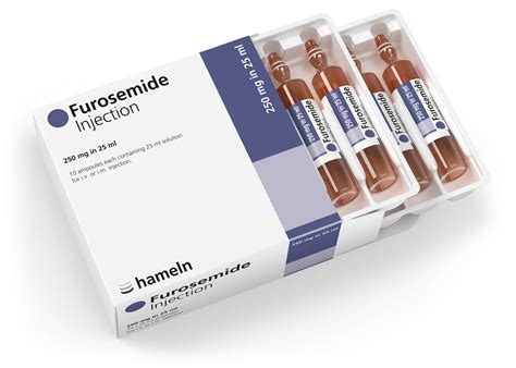 Uk Furosemide 10 Mg Ml 250 Mg In 25 Ml 3239 Hameln Pharma