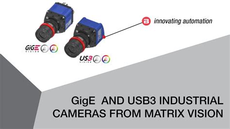 Gige And Usb3 Industrial Cameras From Matrix Vision Youtube