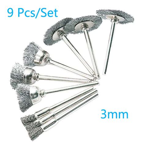 Steel Brush Wire Wheel Brushes Grinder Steel Brush Rotary Tools 9pcs Steel Brush Aliexpress